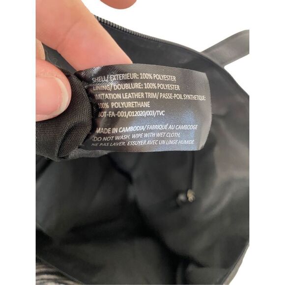 Botkier Black Nylon Tote with Pewter Zipper Details - Picture 10 of 11